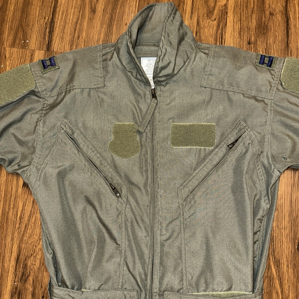 U.S. Flight Suit Coveralls Flyers Summer Fire-Resistant 40L Long Green Military